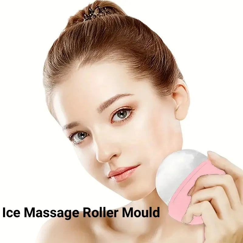 Glacielle | Eis-Massageroller | Silikon-Gesichtsmassageball | Kühlende Hautpflege & Entspannung