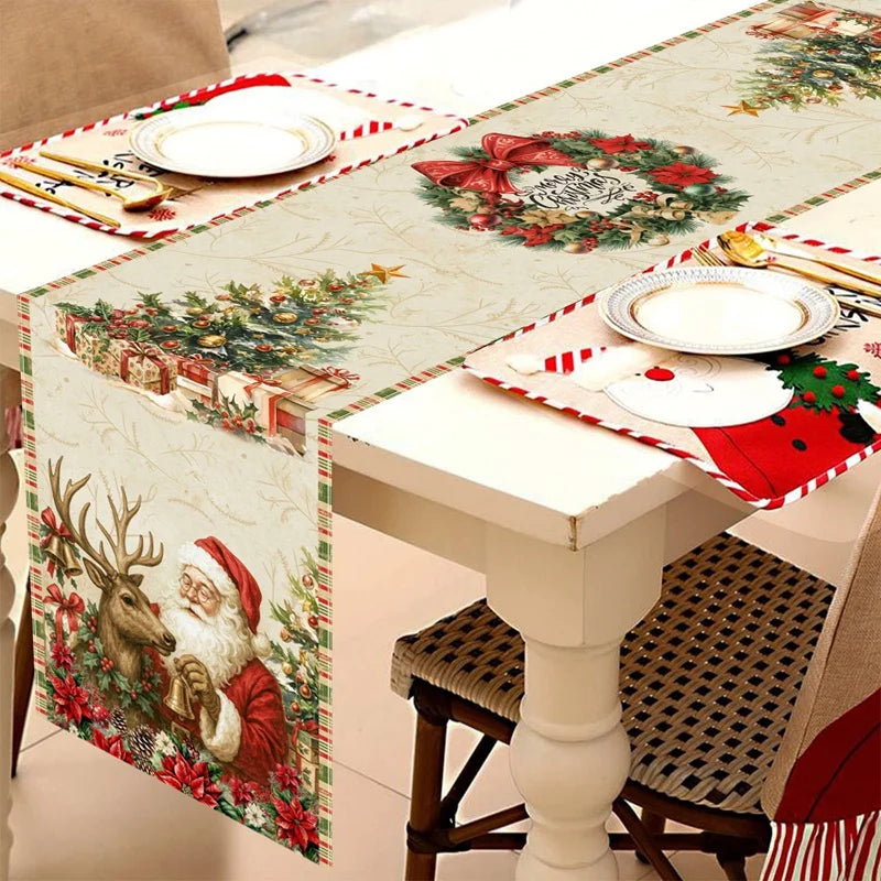 Christmas Table Runner Festivia | 180×35 cm | Elegant & Festive | Table Decor for Christmas & New Year 2025/2026