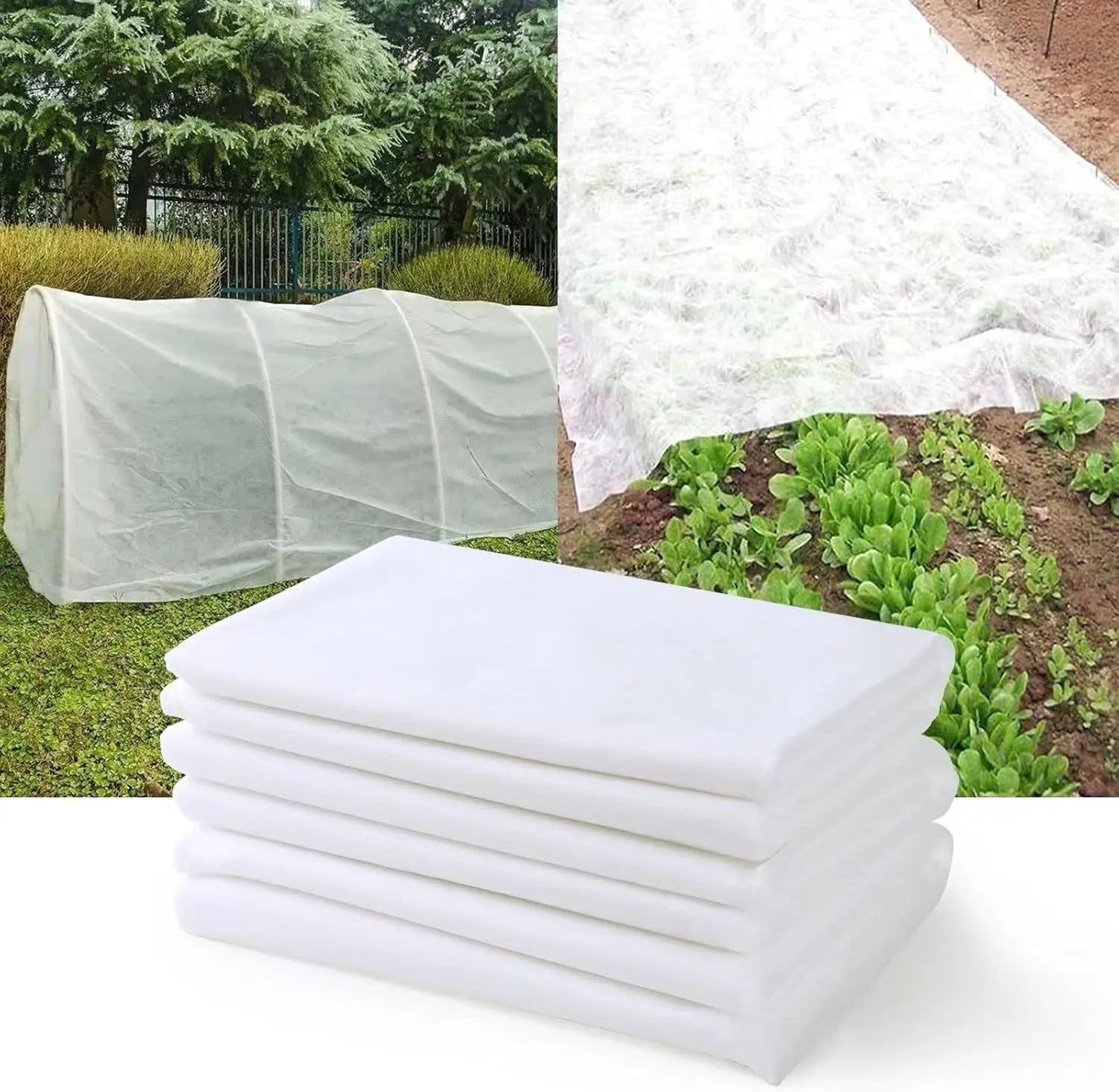 GrowShield Pro Pflanzenschutz Vlies | Frostschutz & Insektenschutz | Lichtdurchlässig | Weiß