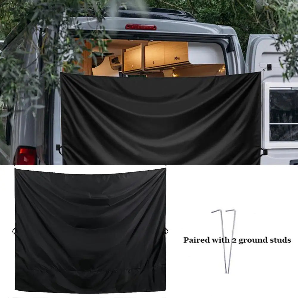 CamperShield Wohnmobil Rückwandvorhang | Wasserdicht & Sonnenblende | Sichtschutz für Camper & Vans | 180 x 230 cm