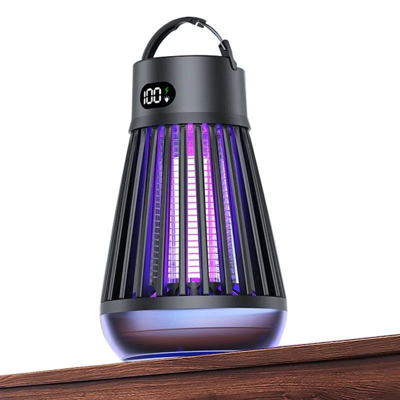 BugAway Elektrischer Mückenvernichter UV-Licht | USB Fliegen- & Insektenfalle | 2000mAh | Leise & Tragbar | Innen & Außen