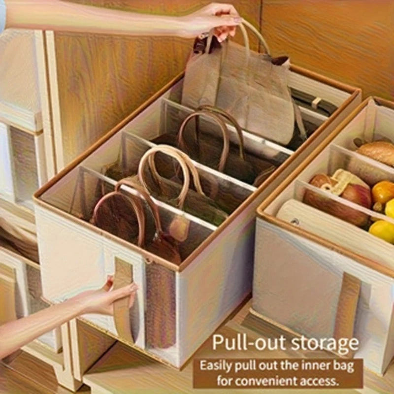 Closira Handtaschen Organizer Aufbewahrung | Staubschutz & Wiederverwendbar | Kleiderschrank Taschenhülle