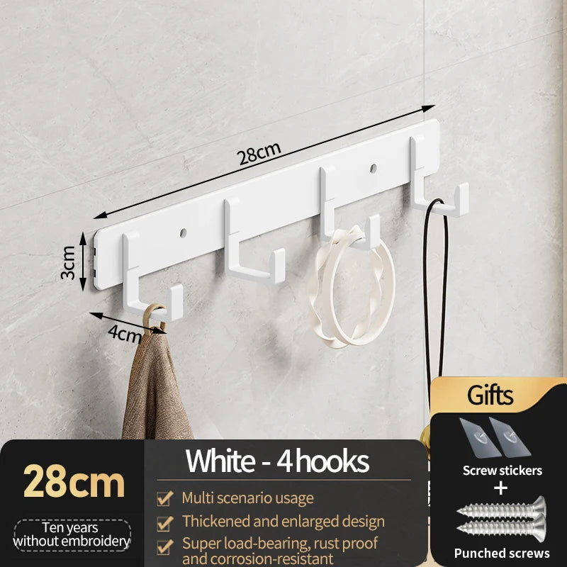 HangoMax Kleiderhaken Wand & Tür | Aluminium Haken für Garderobe, Eingang & Schrank | Stark & Platzsparend