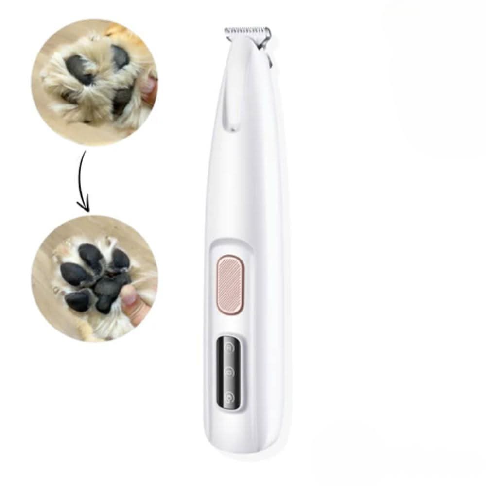 PawTrim Calm | Leiser Pfotentrimmer für Hunde & Katzen | LED-Licht | Keramikklingen | USB-Wiederaufladbar