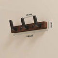 NordHaken | Wandgarderobenhaken | Minimalistisches Design | Holz & Metall | Platzsparende Aufbewahrung