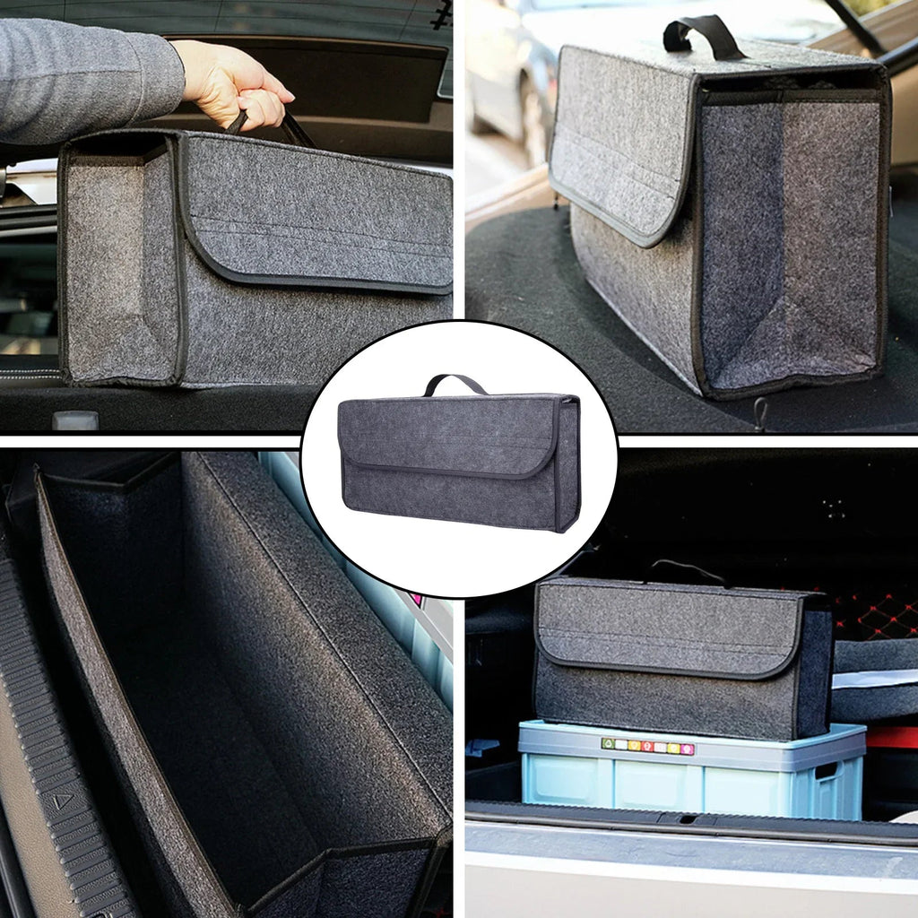 FELTARIO Storage Bag | Felt Organizer with Handle | Versatile & Self-Adhesive | For Car, Office & Home