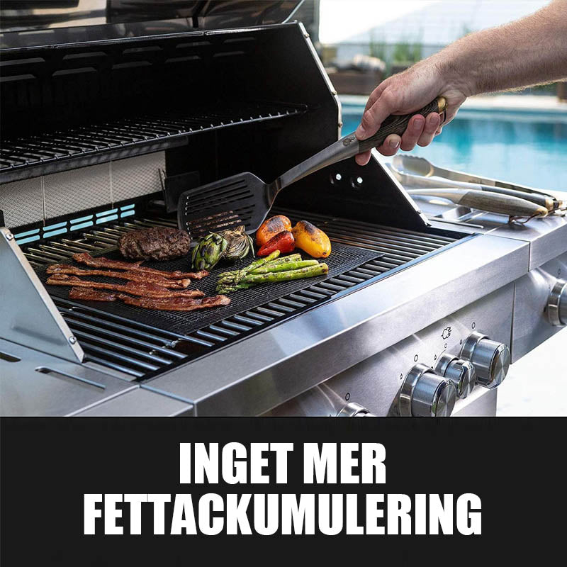 Grillfine BBQ Grill Net / Grill Mat | Non-stick & Reusable | Heat Resistant up to 370°C | For Meat, Fish & Vegetables