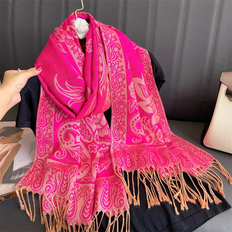 Élégancea | Women's Scarf | Cashmere Feel | 70 × 190 cm | Luxury Print & Warm