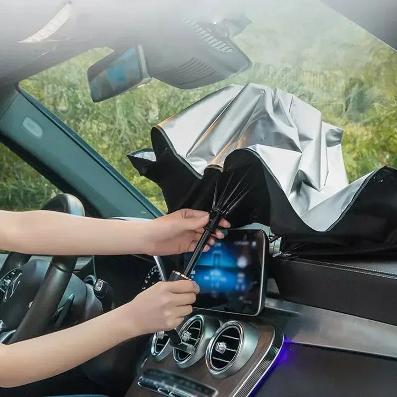Car Sunshade SunFold | UV Protection & Heat Protection | Compact & Foldable | For SUV & Hatchback