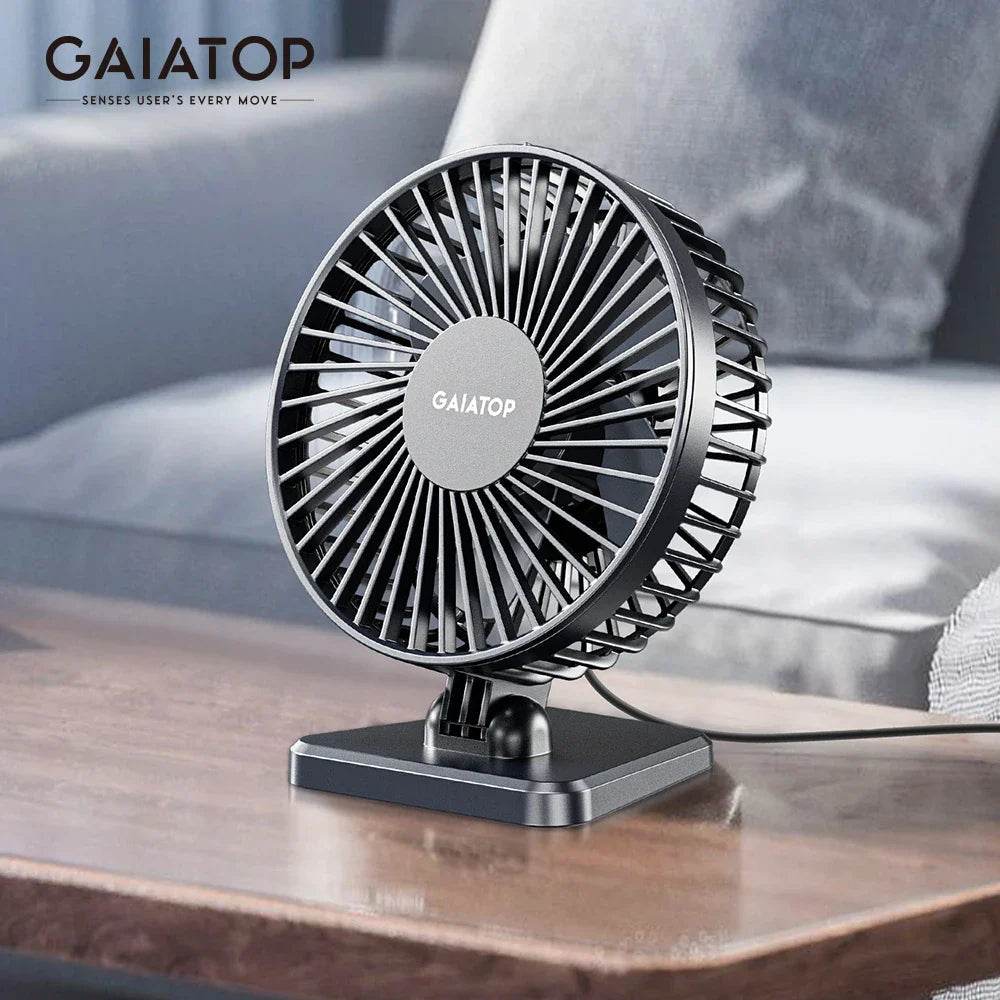 Brisano USB Desk Fan | 3 Speeds | Compact & Quiet | Ideal for Office, Car & Travel