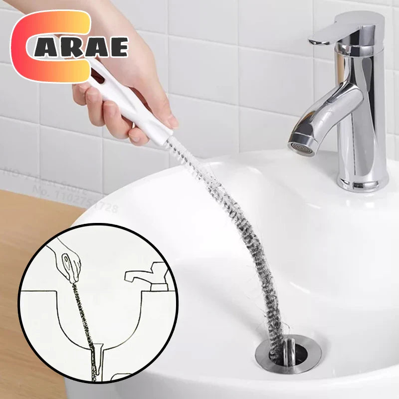 FlexiPipe Pipe Cleaner Brush | Flexible Drain Cleaner for Kitchen & Bathroom | 45/65 cm Length | Reusable Cleaning Tool