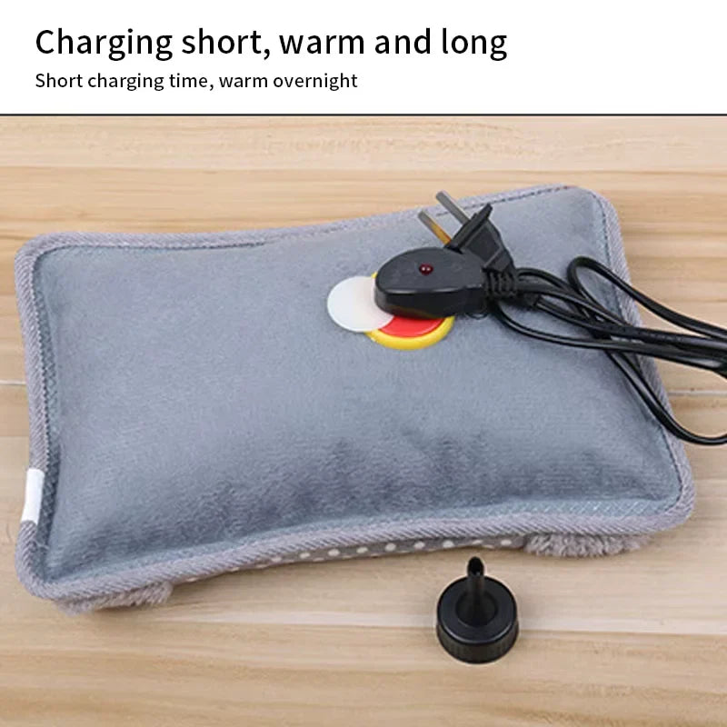 Electric Hot Water Bottle HeatDot 500 | 500W Fast Heating with EU Plug | Rechargeable Hand Warmer with Double Pouch | Safe Heat Source for Winter & Office