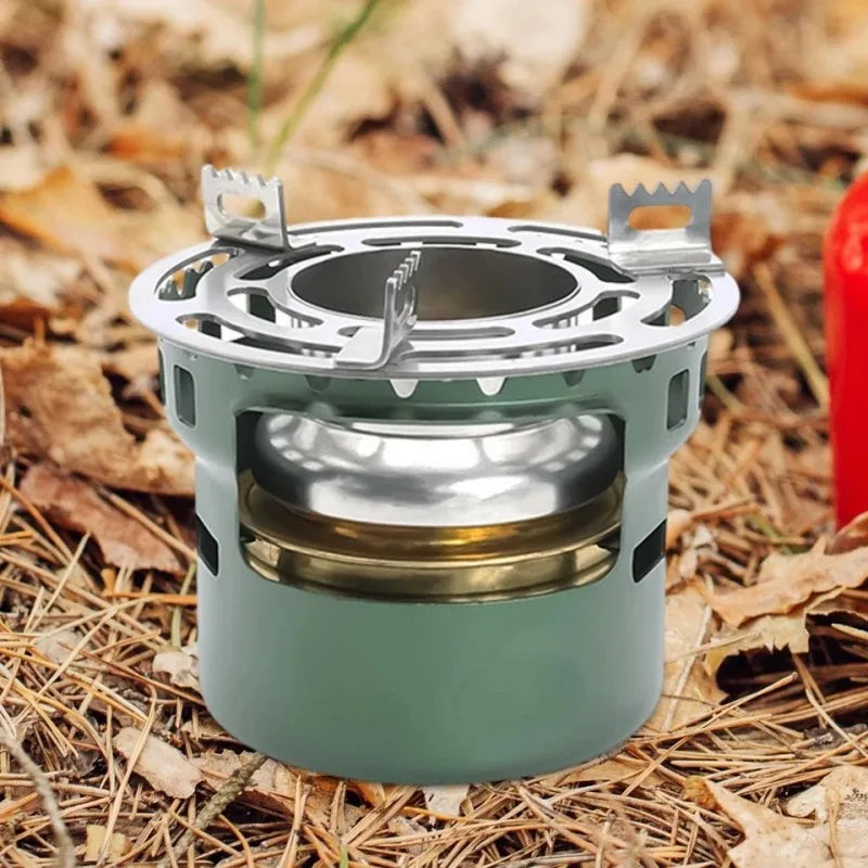 Flamvino Alcohol Stove Outdoor Portable | Mini Camping Stove for Hiking & Trekking | Compact Spirit Burner for Outdoor Kitchen & Survival