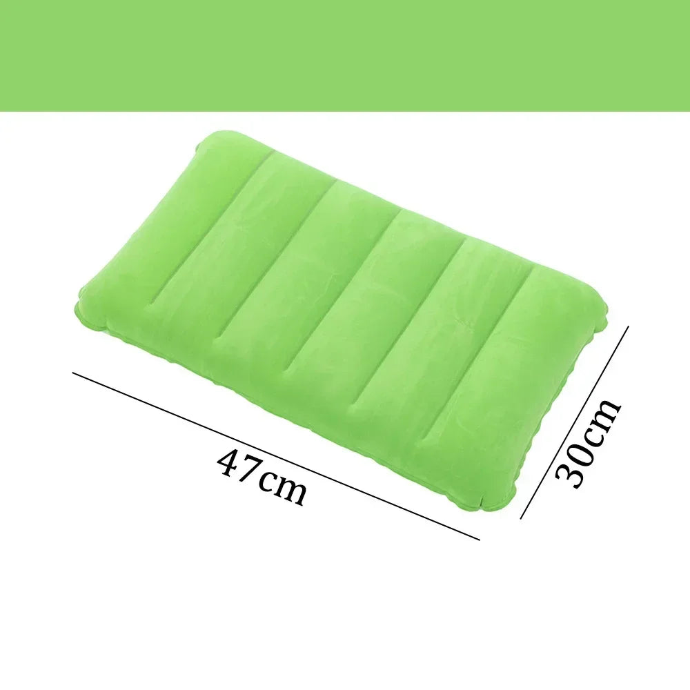 Inflatable Travel Pillow 47x30 cm | Foldable & Lightweight | AirNest Outdoor Air Cushion for Camping & Air Travel