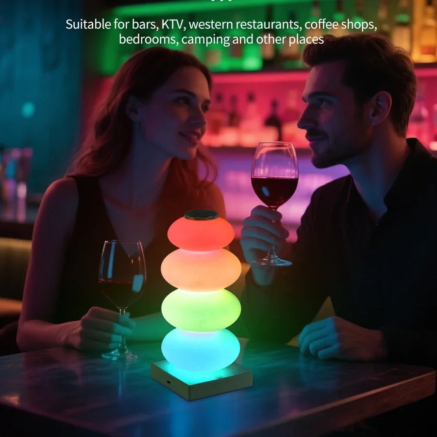 AuraGlow LED Desk Lamp | 16 RGB Colors & Warm White | Touch Dimming | USB Powered | 3W