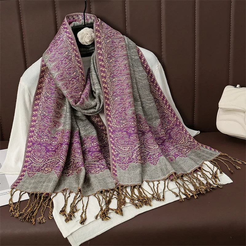 Élégancea | Women's Scarf | Cashmere Feel | 70 × 190 cm | Luxury Print & Warm