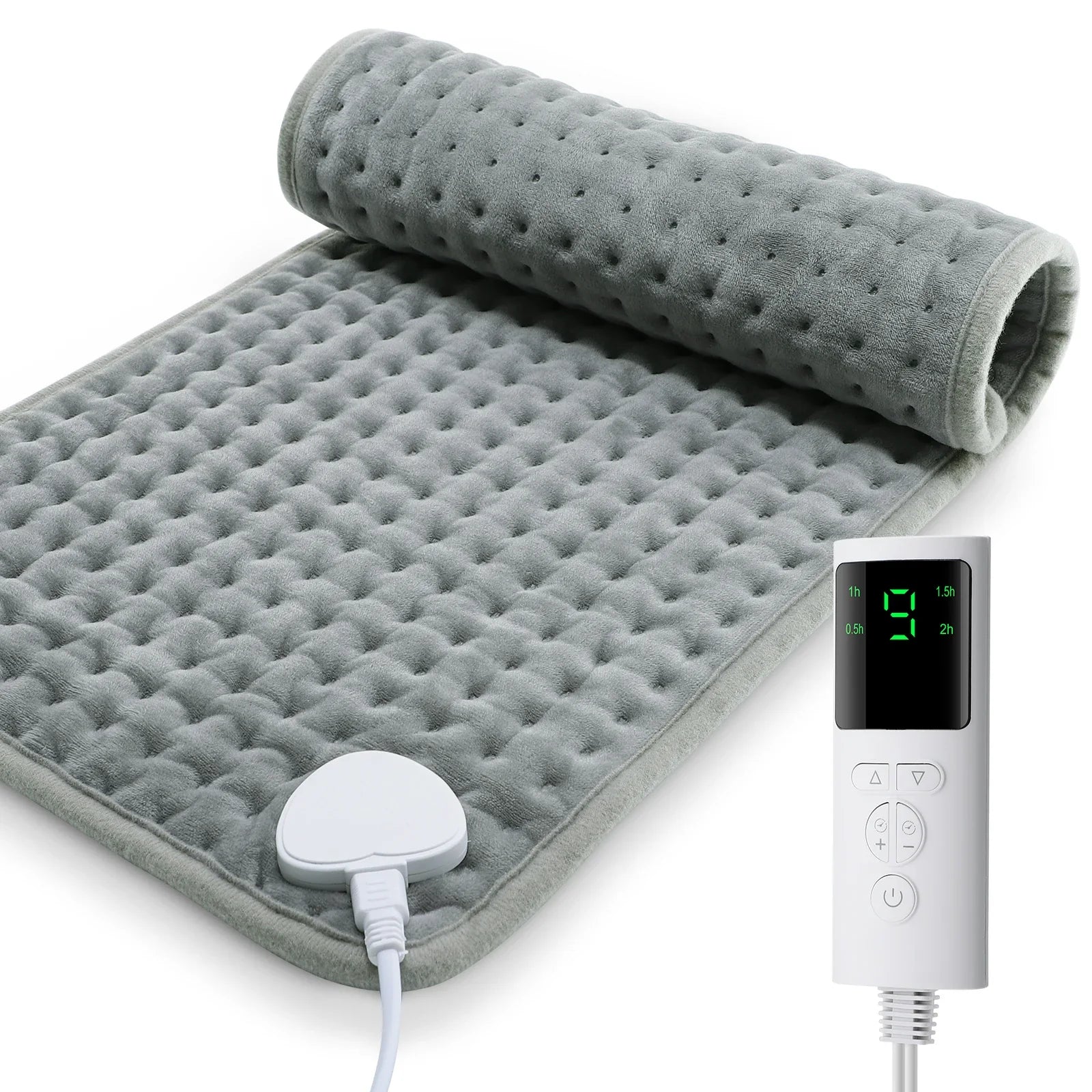 CosiTherm Heating Pad | 9 Temperature Levels & 4 Timer Options | Super Soft Microfleece | 58×29 cm