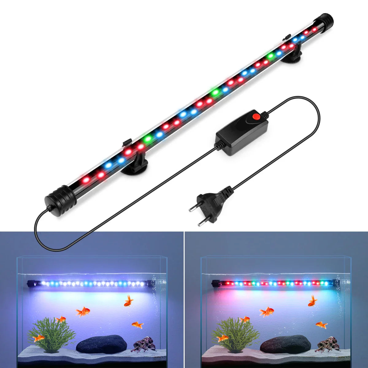 Aquanova LED Aquarium Light | Waterproof & Submersible | Plant Growth & Fish Colors | 18–58 cm