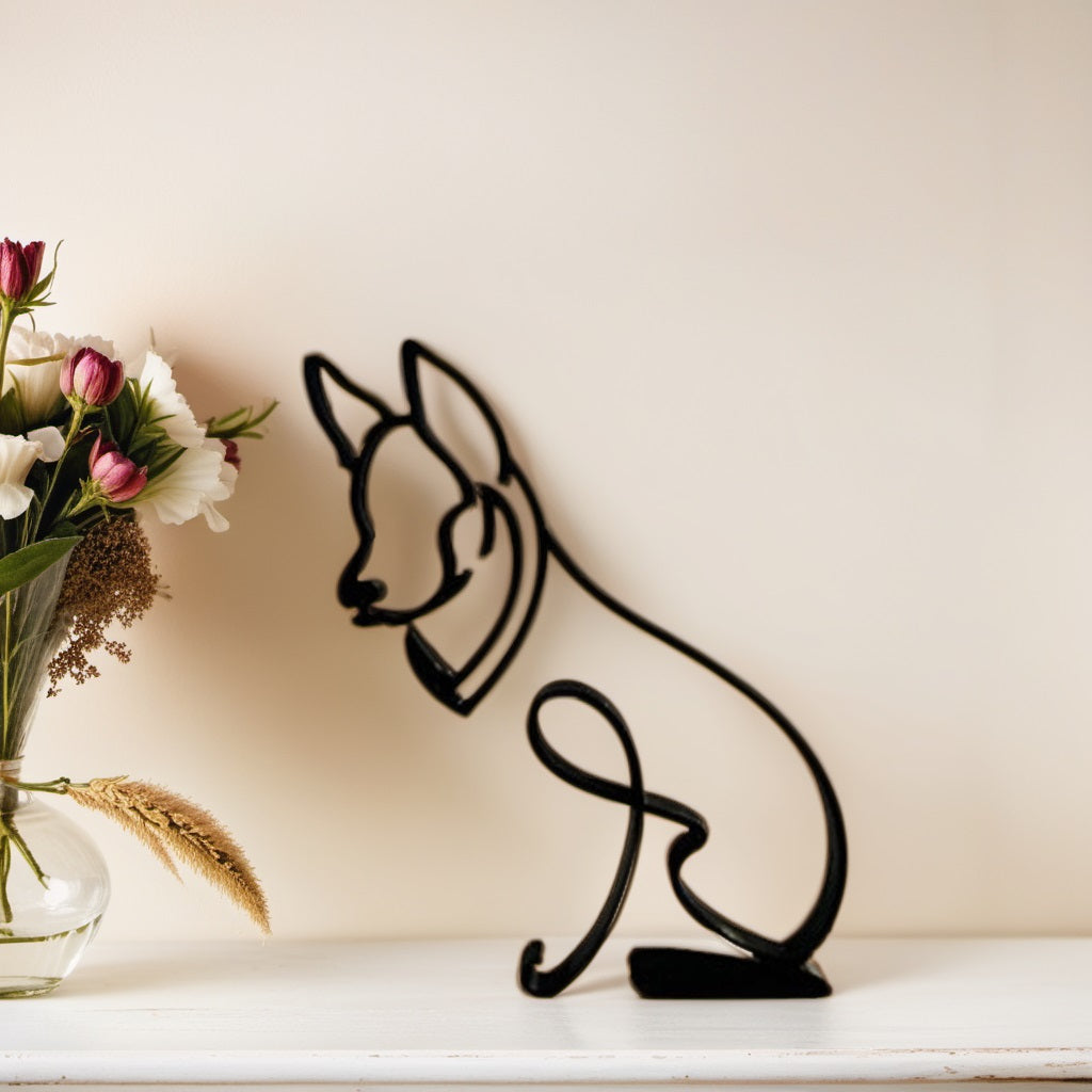 Artipaws Abstract Dog Sculpture | Modern Design | High-Quality Art Figurine | For Shelf & Table