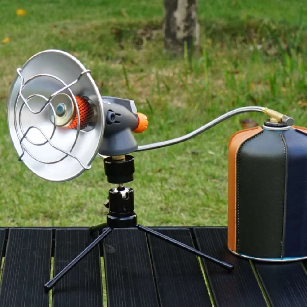NordFlamme | Tragbarer Outdoor-Gasheizer | Sofortwärme | Edelstahl-Heizgerät für Camping & Freizeit
