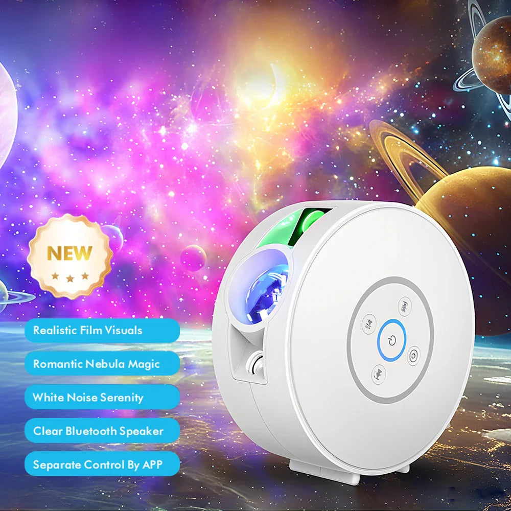 Galaxy Projector LumoSky Pro | Smart App & Voice Control | 16 Million Colors | Star & Nebula Projection