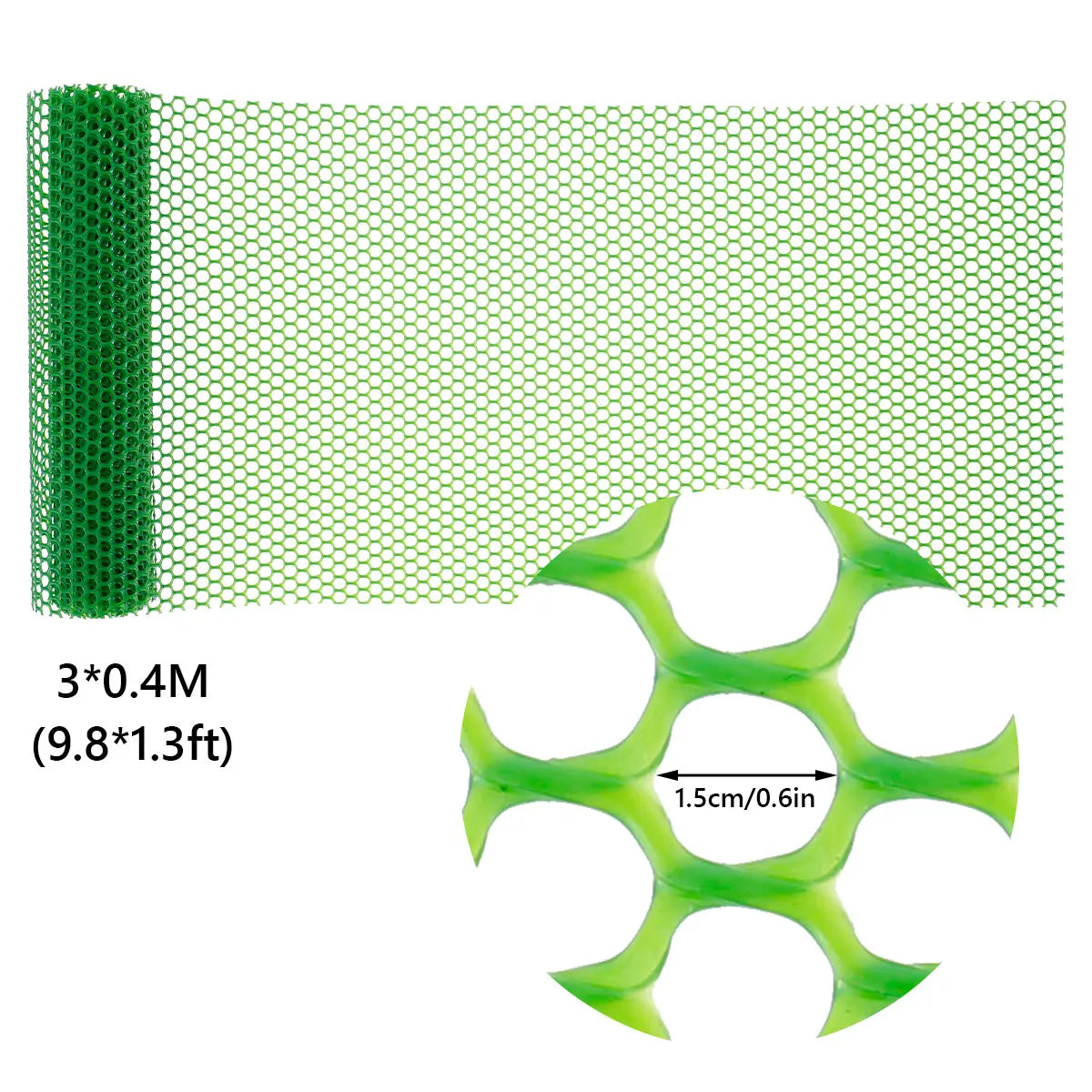 FlexGuard Mesh | Plastic Fence Net for Garden & Tree Trunk Protection | 300 × 40 cm / 600 × 40 cm | Weatherproof & Cuttable