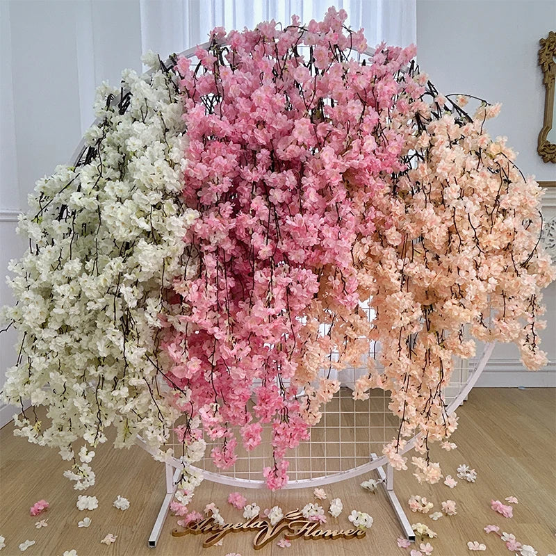 Blütenheim | Cherry Blossom Branch | Hanging | Realistic Silk Look | White · Pink · Champagne
