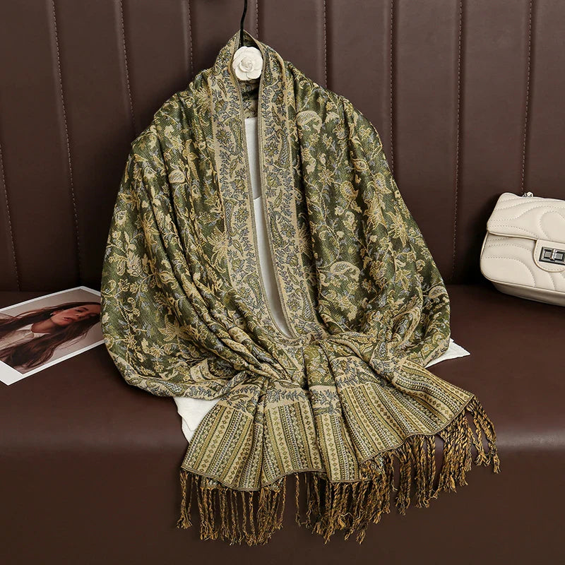 Élégancea | Women's Scarf | Cashmere Feel | 70 × 190 cm | Luxury Print & Warm