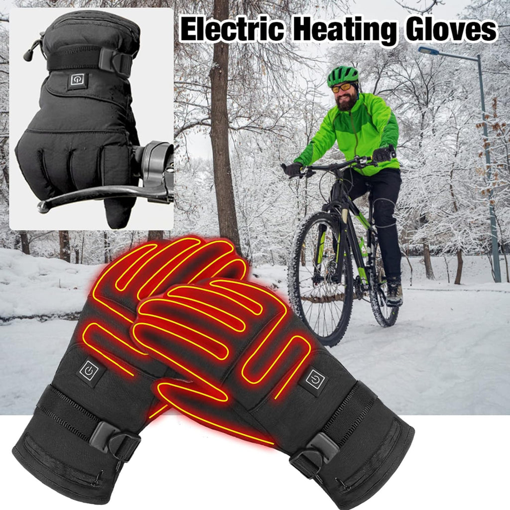 Heated Winter Gloves | Waterproof & Windproof | 3 Heat Settings | Touchscreen Compatible