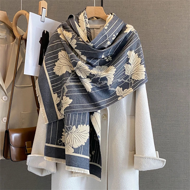 Cashmira | Women's Winter Scarf | Luxurious Pattern | 65 × 190 cm | Soft & Warm