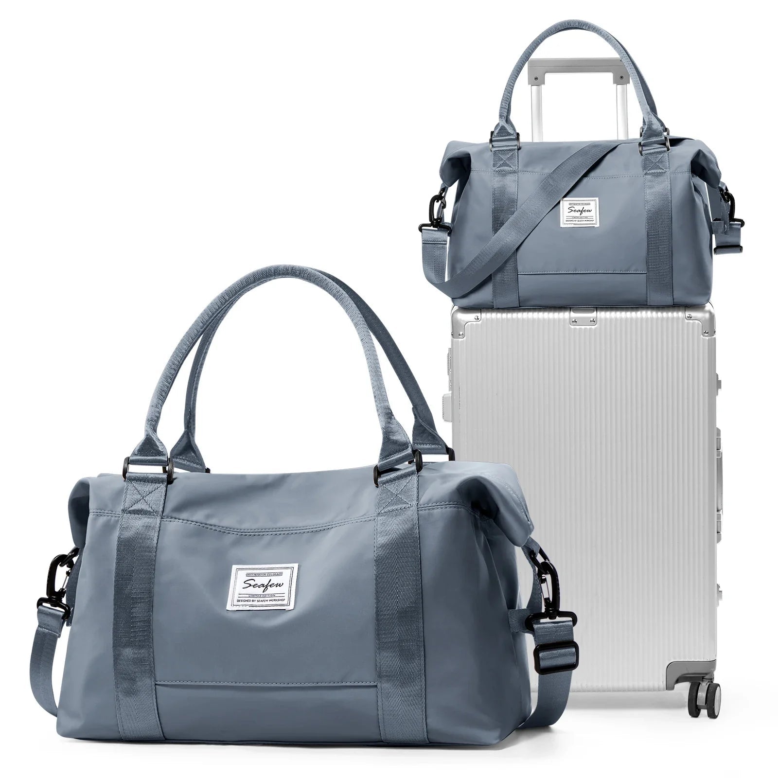 Aerovigo Travel Bag Hand Luggage 40x20x25 | Large Capacity | Weekender for Short Trips | Airline Cabin Bag