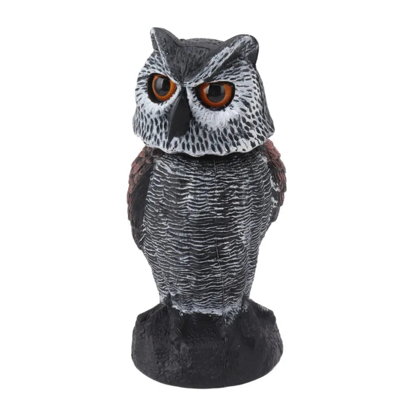 Bird Repellent Owl SkyGuard | Head Wobbling in the Wind | Realistic Design | For Garden & Balcony