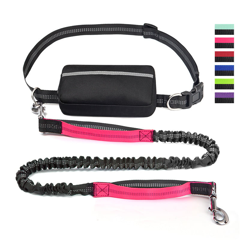 Walkora | Freihand-Hundeleine mit Stoßdämpfung | Verstellbarer Hüftgurt | Für Hunde von 20–36 kg