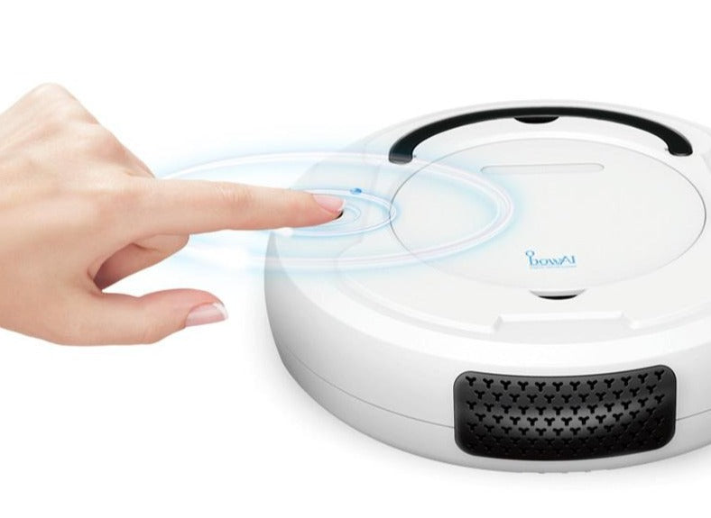 Dustelio SlimBot Robot Vacuum Cleaner | Extra Flat (6.5 cm) | Strong Suction Power & Quiet Operation | Automatic Cleaning | Includes Charging Cable & Brushes