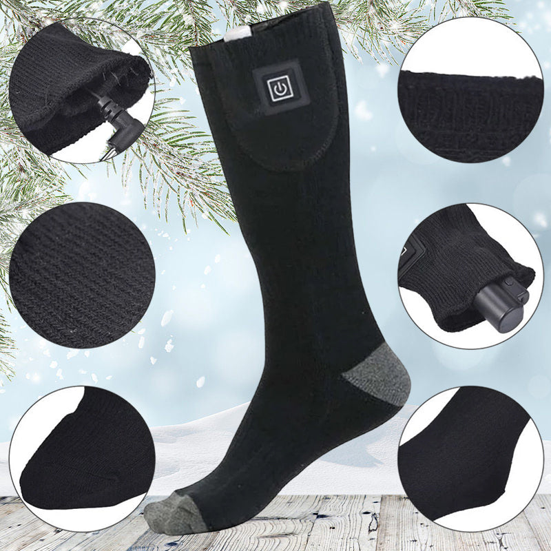 Heated Socks ThermoLuxe | Rechargeable | Adjustable Temperature | Up to 8 Hours Warmth