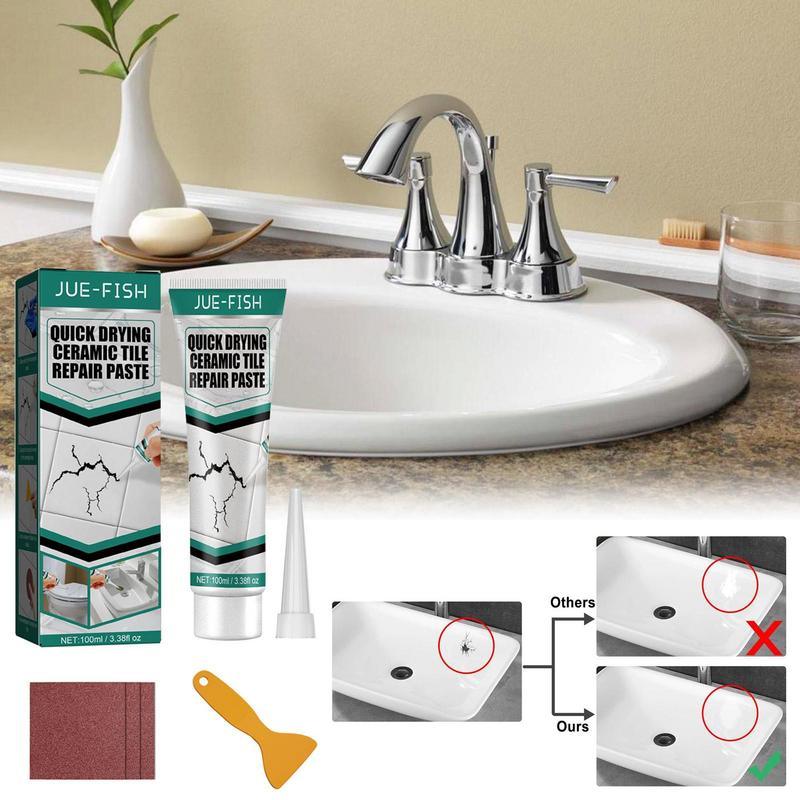 Ceramend Tile Repair Paste | For Ceramic, Porcelain & Marble | 100 ml | Fast, Strong & Versatile