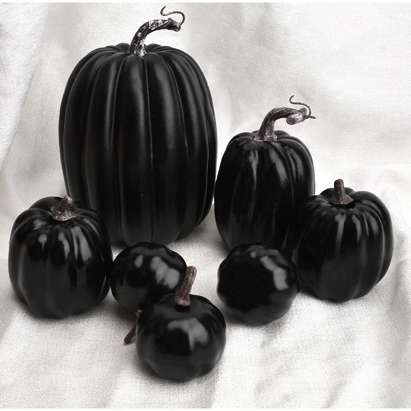 Decorative Pumpkins PumpkinCharm | 7-Piece Set | Autumn & Halloween Decor | Lightweight & Reusable