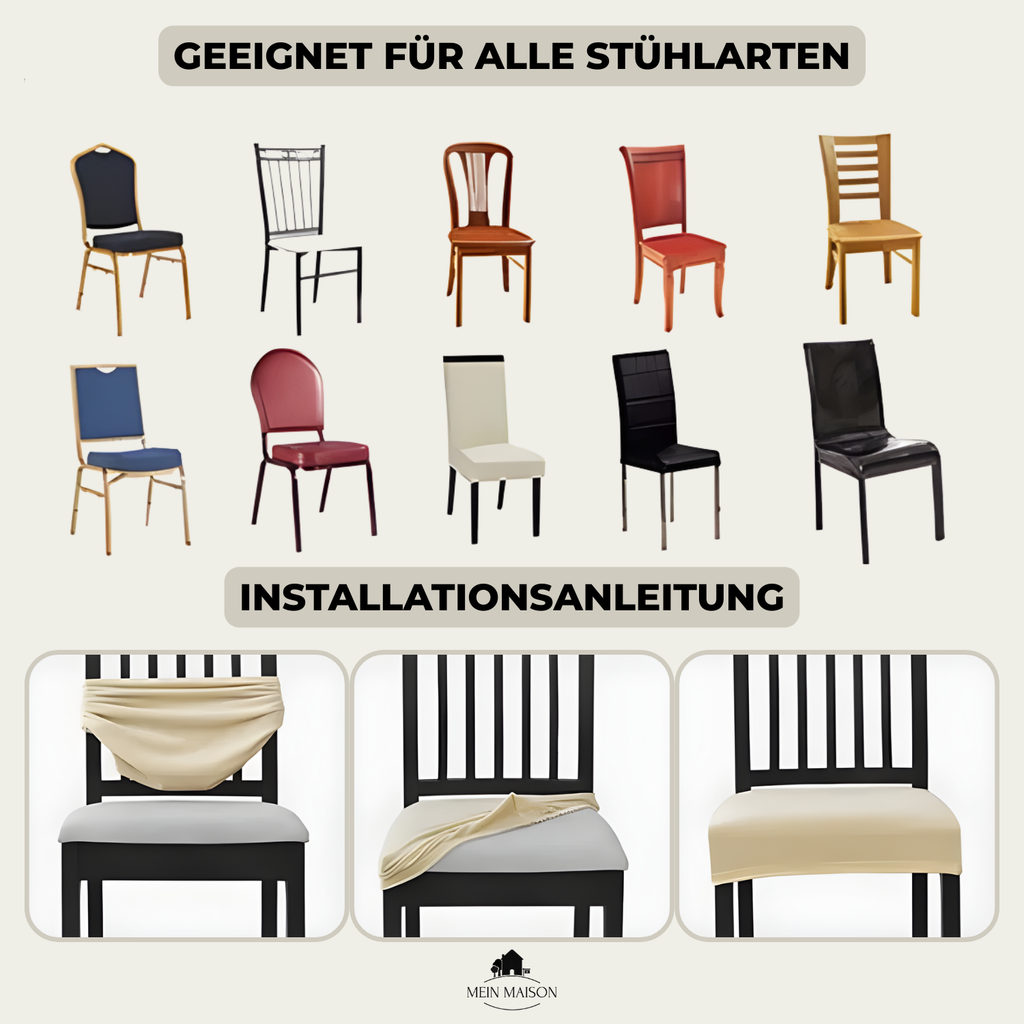 2+2 FREE | SilqueShield – Stylish Chair Cover for Your Furniture!
