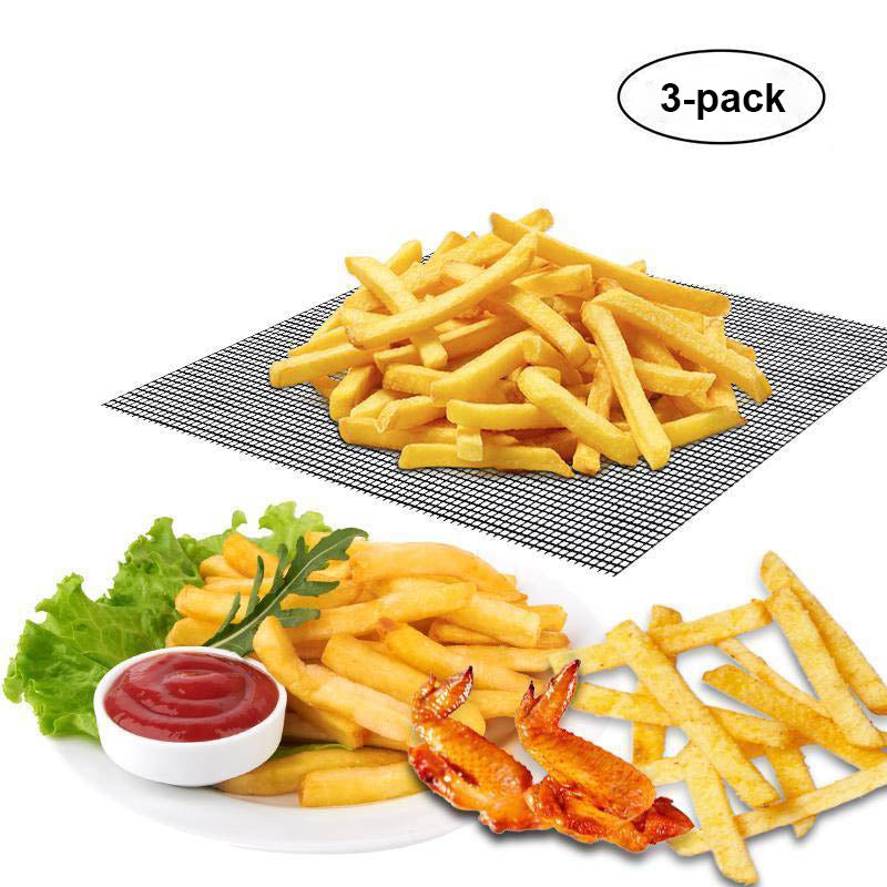 Grillfine BBQ Grill Net / Grill Mat | Non-stick & Reusable | Heat Resistant up to 370°C | For Meat, Fish & Vegetables
