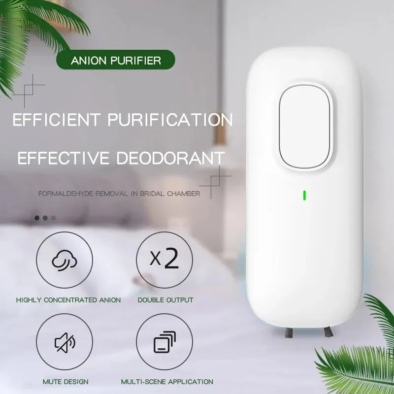Air Purifier IonAir Mini | Plug-in Ionizer without Filter | 350 Million Ions/sec | For 20 m³ Rooms
