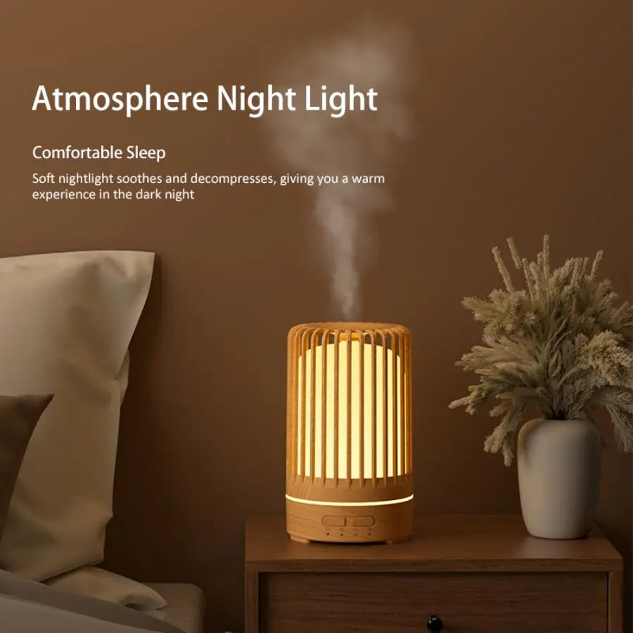 Auralis Mini Aroma Diffuser | 150 ml | Ultrasonic & LED Mood Light | USB Powered | Quiet Air Humidification