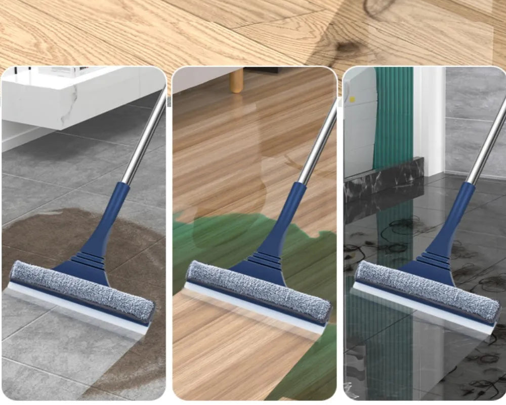 FensterFlex 2-in-1 Window Cleaner | Adjustable Telescopic Handle | Squeegee & Microfiber Mop | For Windows, Glass & Frames