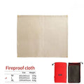 CampVita Fire Protection Camping Mat | Heat Resistant & Fireproof | Ideal for Grill & Campfire | Beige Fiberglass