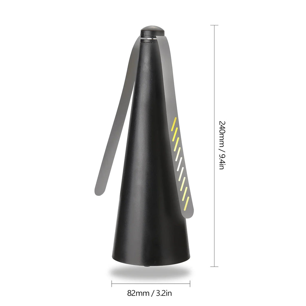AeroLumen Naturguard Fly Repellent Table Fan | 360° Rotating Insect Repellent Fan | Quiet & Safe | For Outdoor, Camping, Picnic