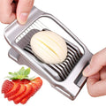 Egg Slicer SchnittMeister | Stainless Steel Cutting Wires | For Egg, Cheese & Mushrooms | Durable Aluminum Housing