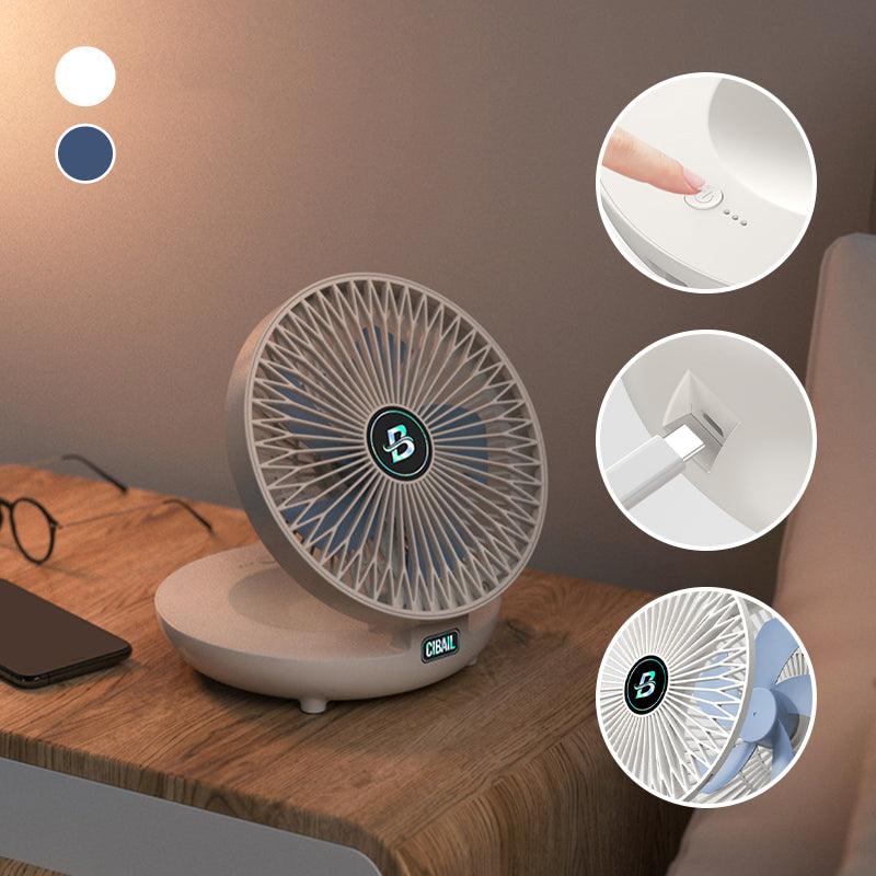 BriseFlex Foldable Table & Wall Fan | Cordless & Whisper Quiet | 3 Speeds | Rechargeable