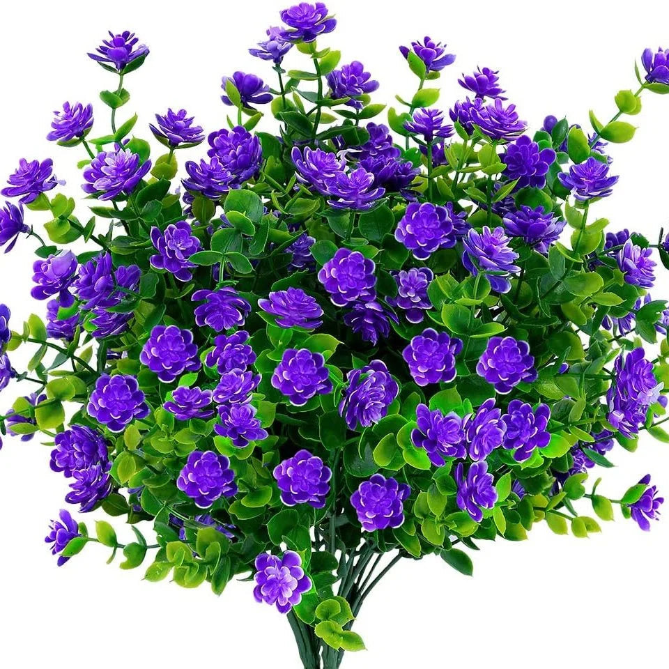 Artificial Flowers FloraSun | UV-Resistant & Weatherproof | Hanging Decorative Plants for Garden & Balcony | Low Maintenance & Evergreen