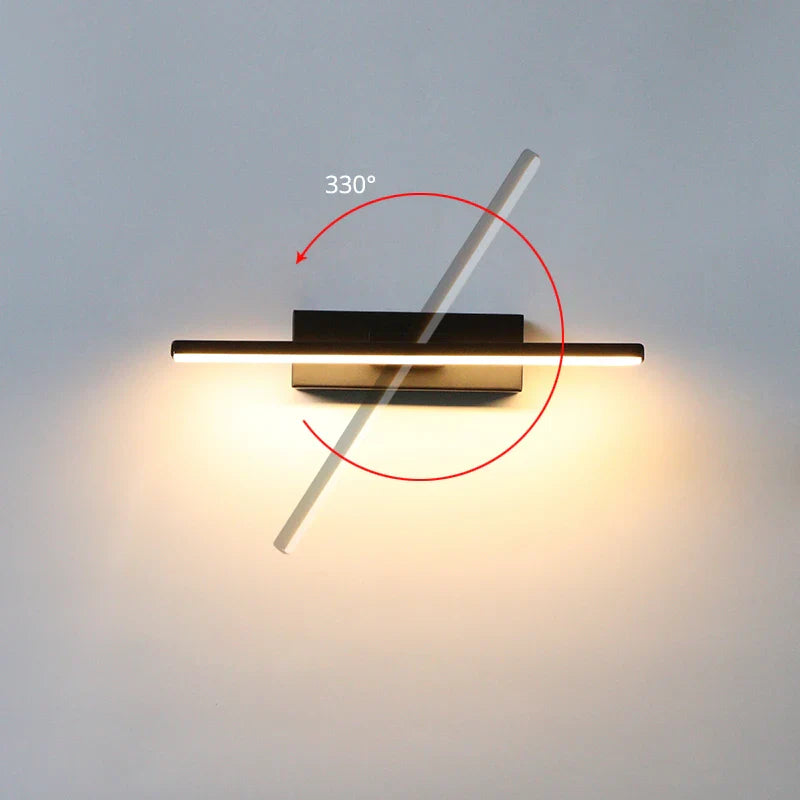 AuroLite Adjustable LED Wall Light | 330° Swiveling | Modern Design for Bedroom & Living Room | Aluminum