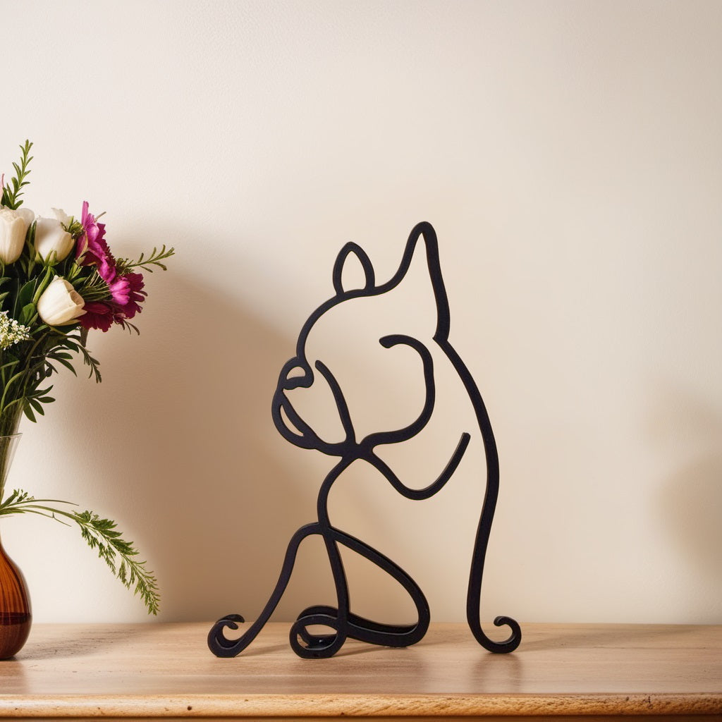 Artipaws Abstract Dog Sculpture | Modern Design | High-Quality Art Figurine | For Shelf & Table