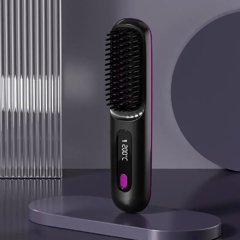 Glissara | Wireless Hair Straightener | USB Charging & LCD Display | Ceramic & Ion Technology